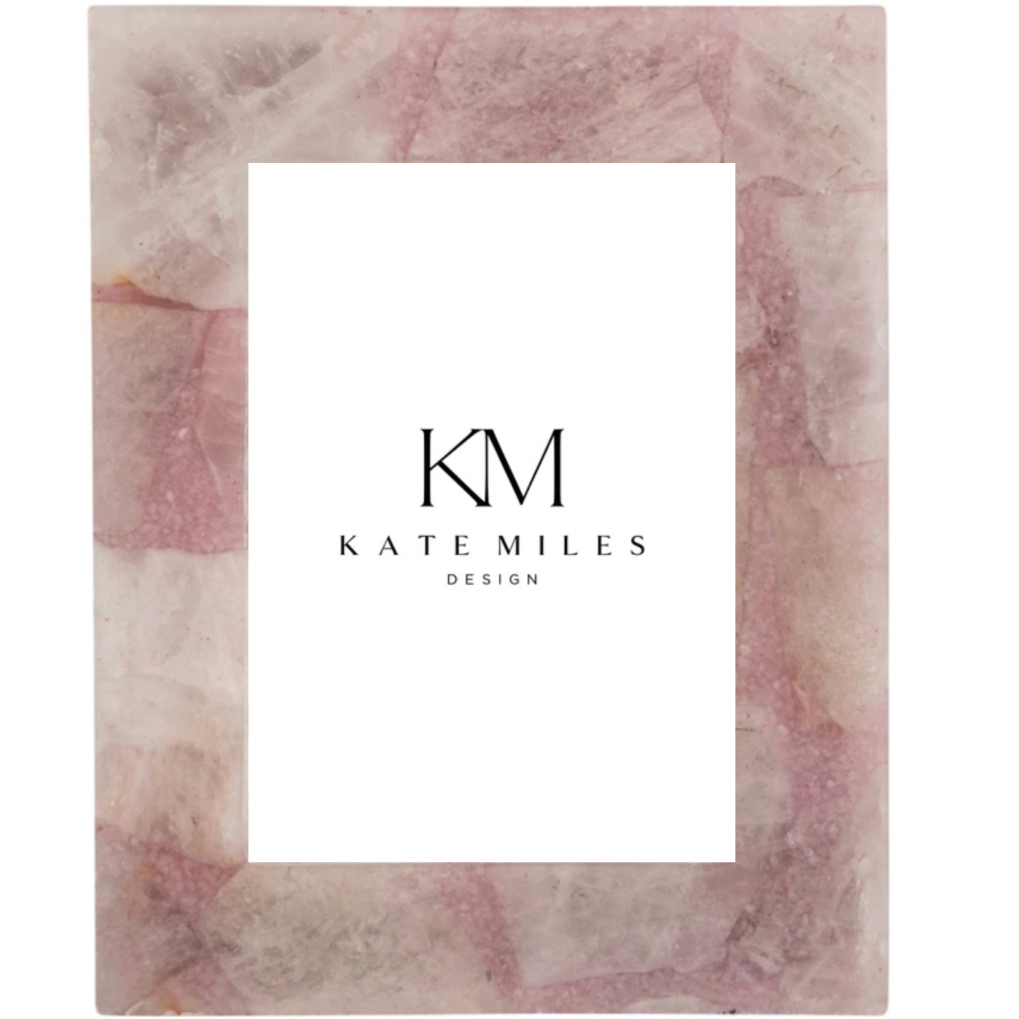 Pink Agate Photo Frame 5" x 7"