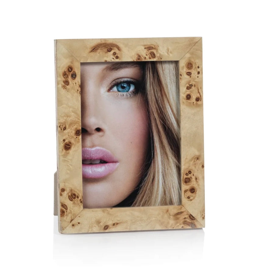 Burl Wood Veneer Photo Frame - 4x6