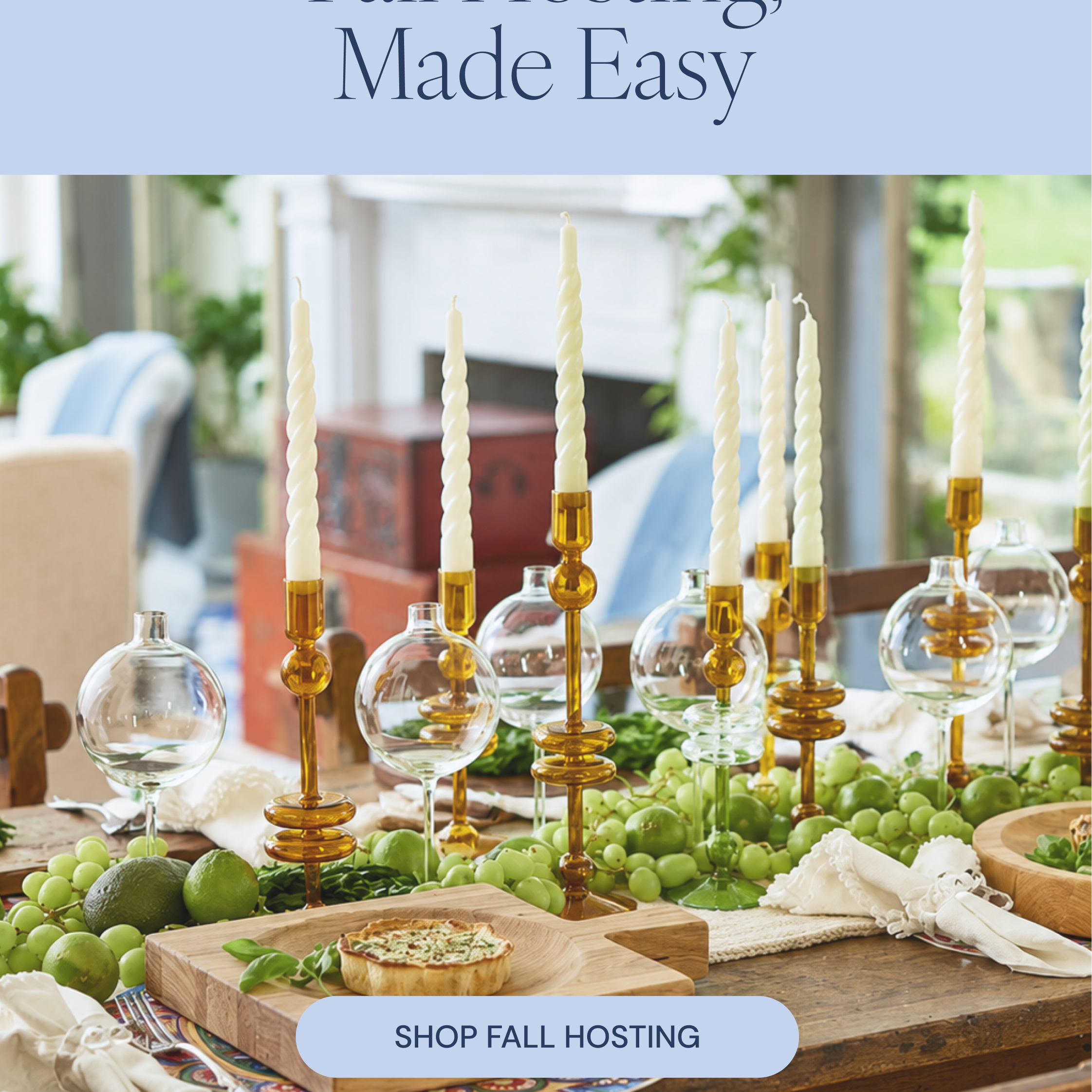 The Fall Hosting Edit: Tabletop, Textiles & Serveware