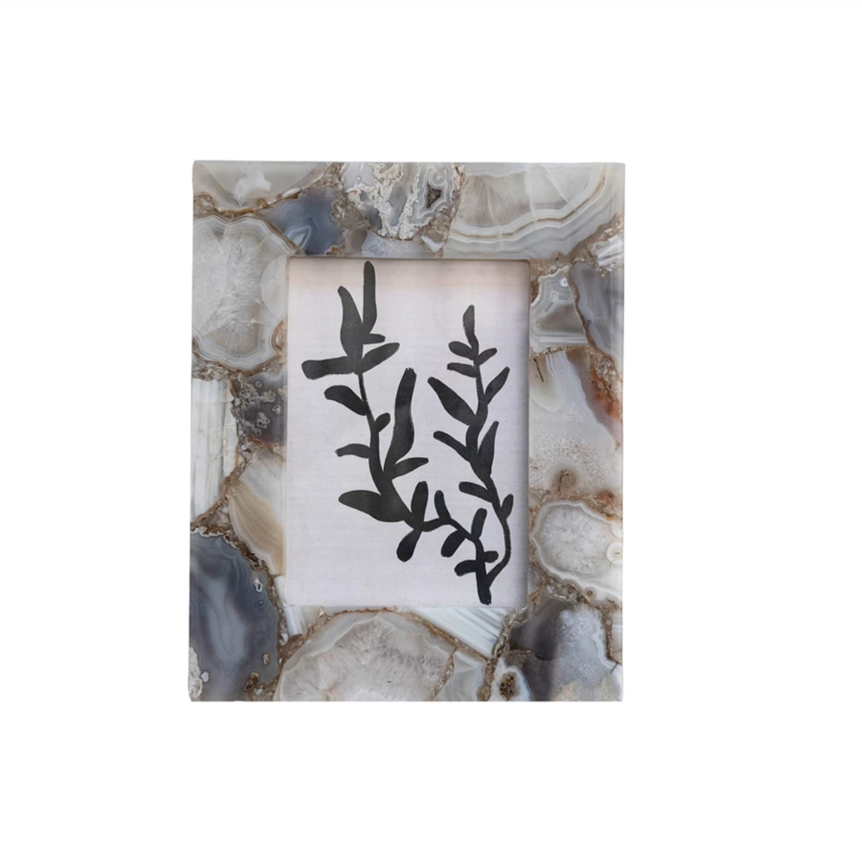 Agate Photo Frame (Holds 5" x 7" Photo)