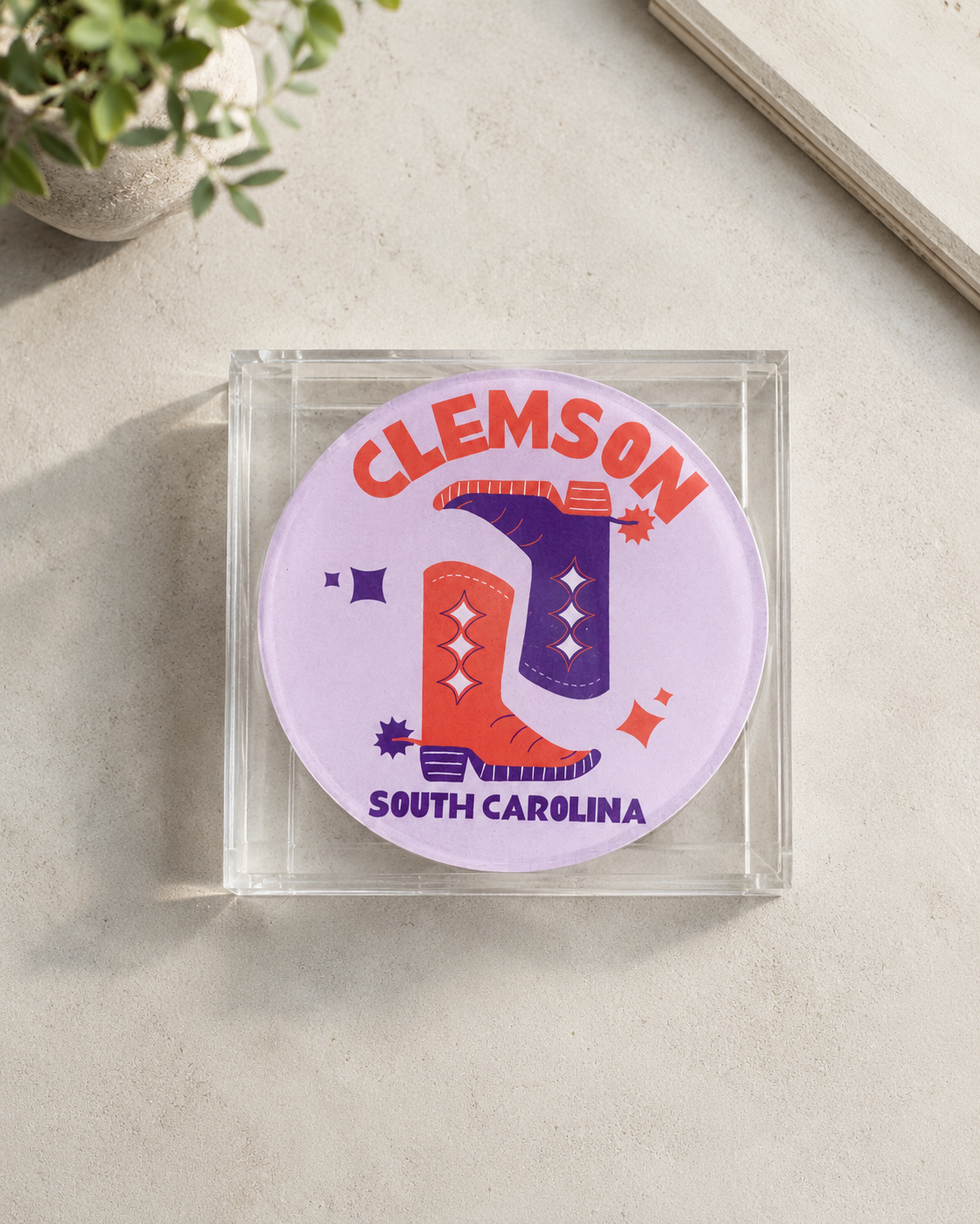 Clemson Kickoff Coasters Set of 4