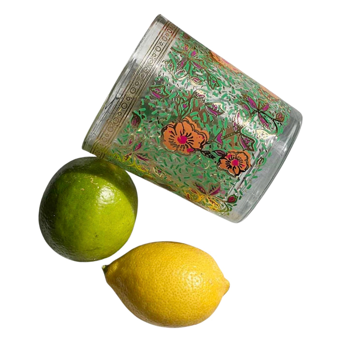 Set of 6 Drinking Glasses Garden Design