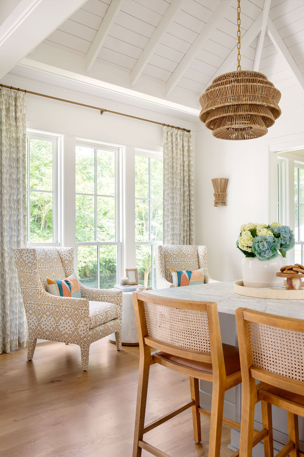 Beech Wood Counter Chairs