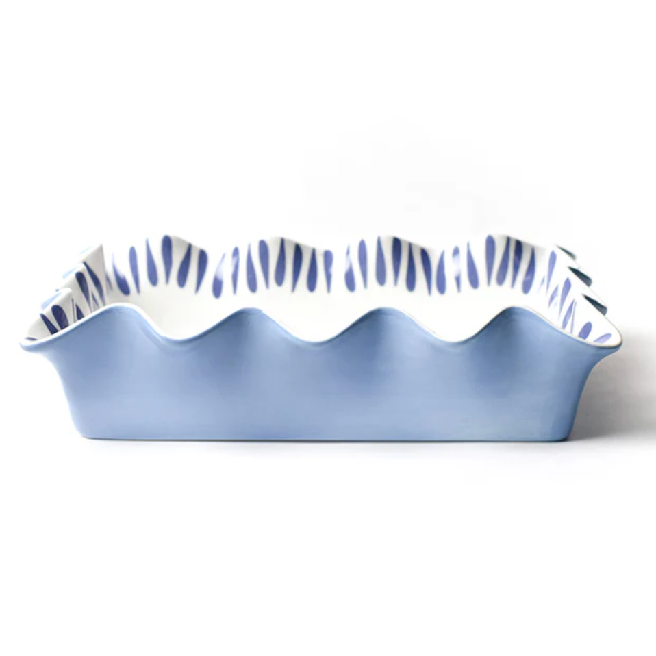 Iris blue drop 13 ruffle casserole