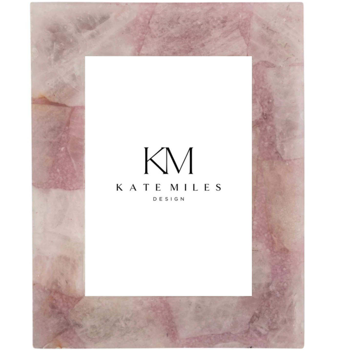 Pink Agate Photo Frame 5" x 7"