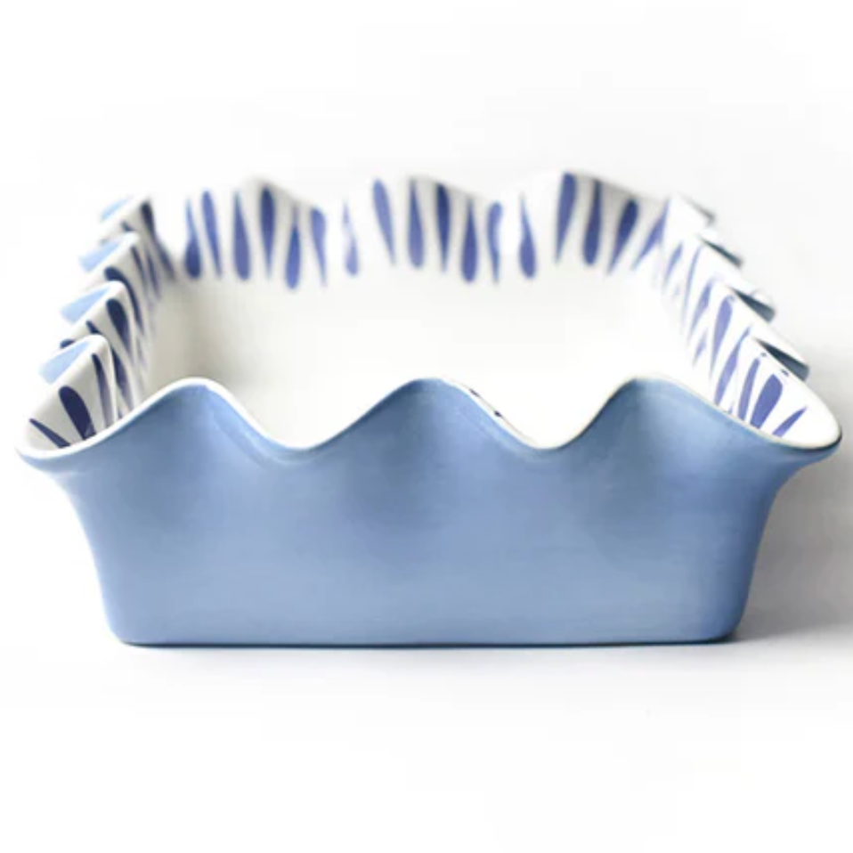 Iris blue drop 13 ruffle casserole