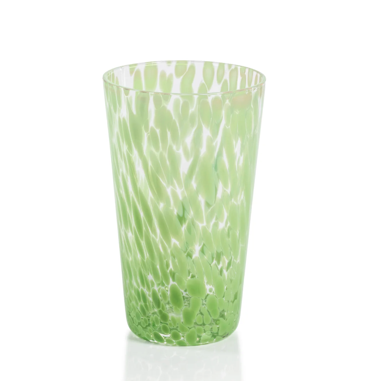 Gigi Speckled High Ball Glass - Green