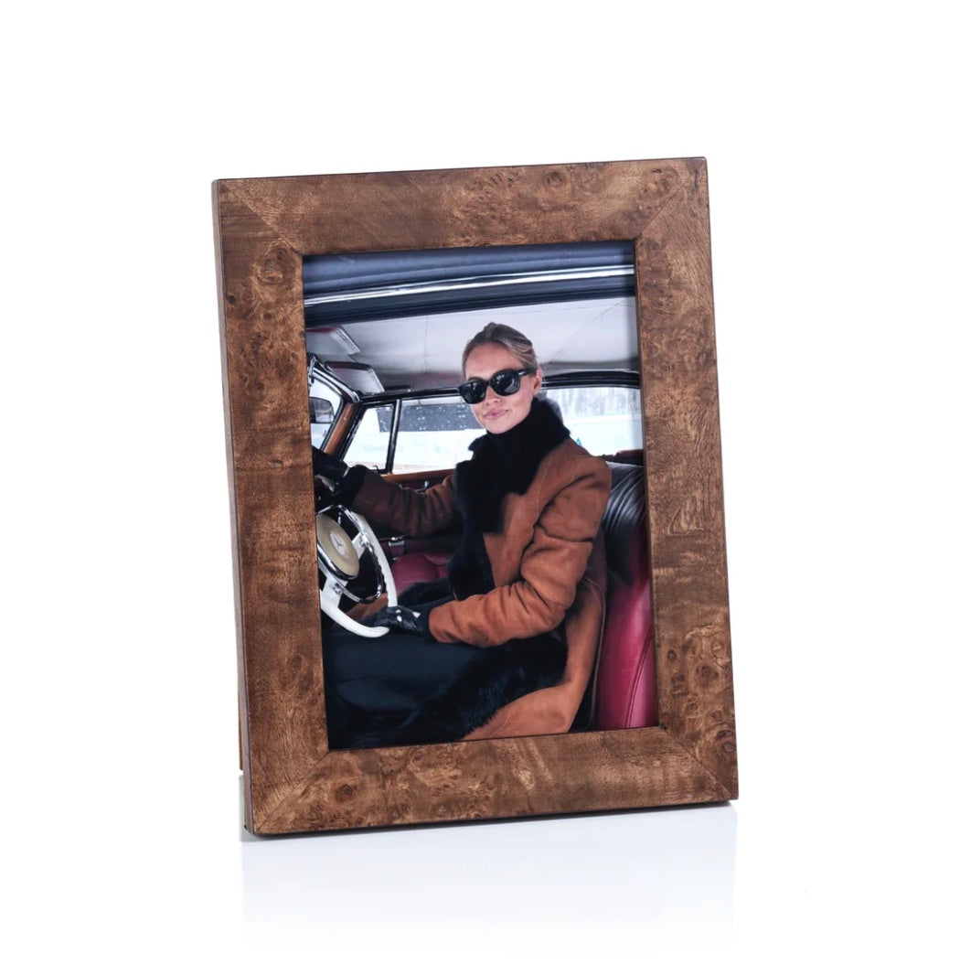 Rosso Burl Wood Photo Frame - 4x6