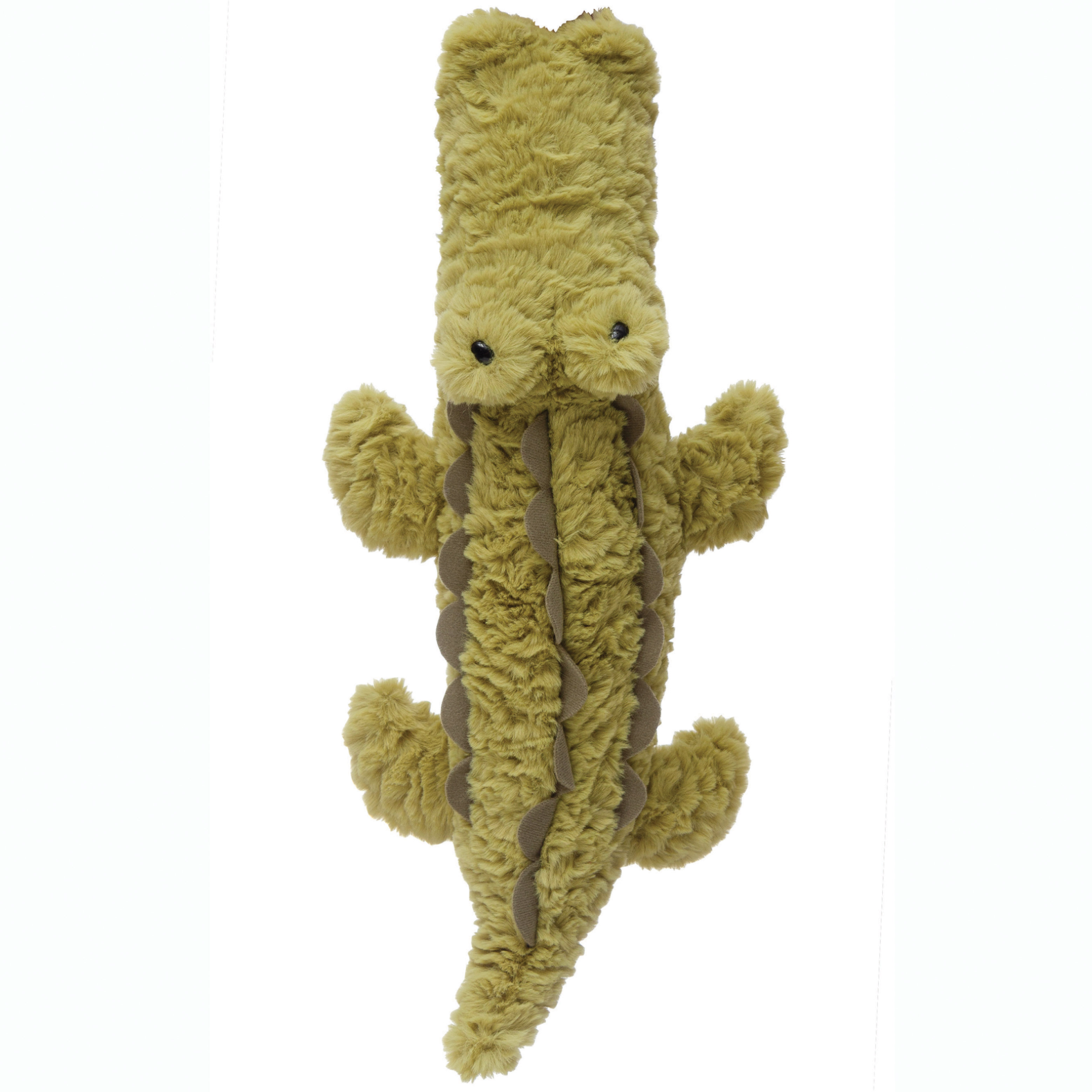 19"L x 9"W Polyester Plush Alligator, Green