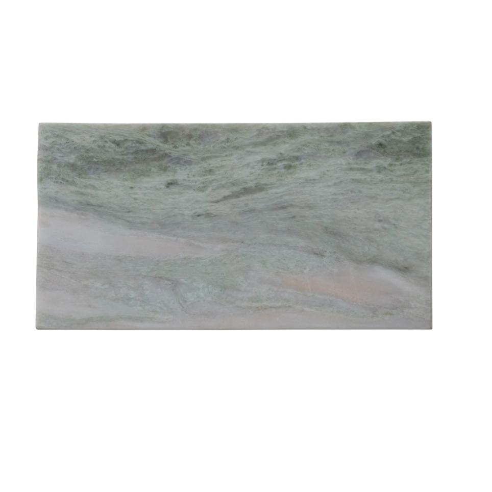 Marble Cheese and Serving Board, Green Melange