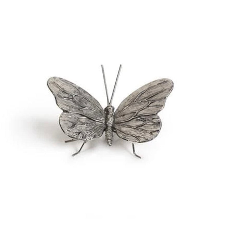 Decorative antique pewter butterfly