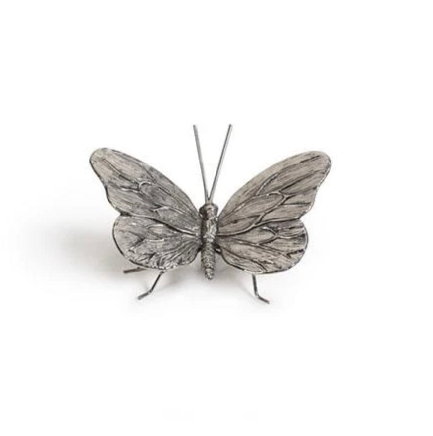 Decorative antique pewter butterfly