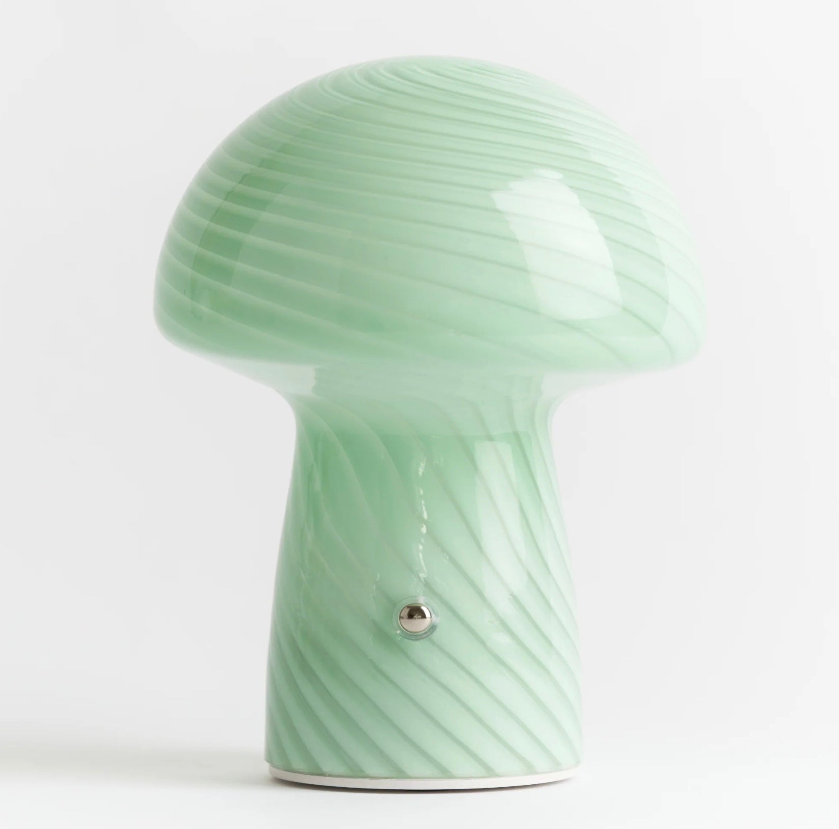 Green - Rechargeable Cordless Glass Mushroom Lamp