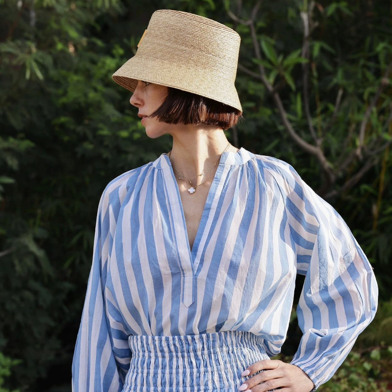 Porto Popover Blue Stripes