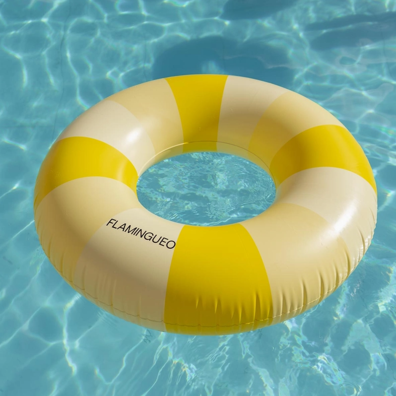 Yellow Donut Pool Float