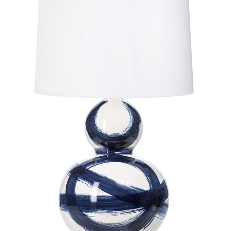 Navy Brushstroke Lamp