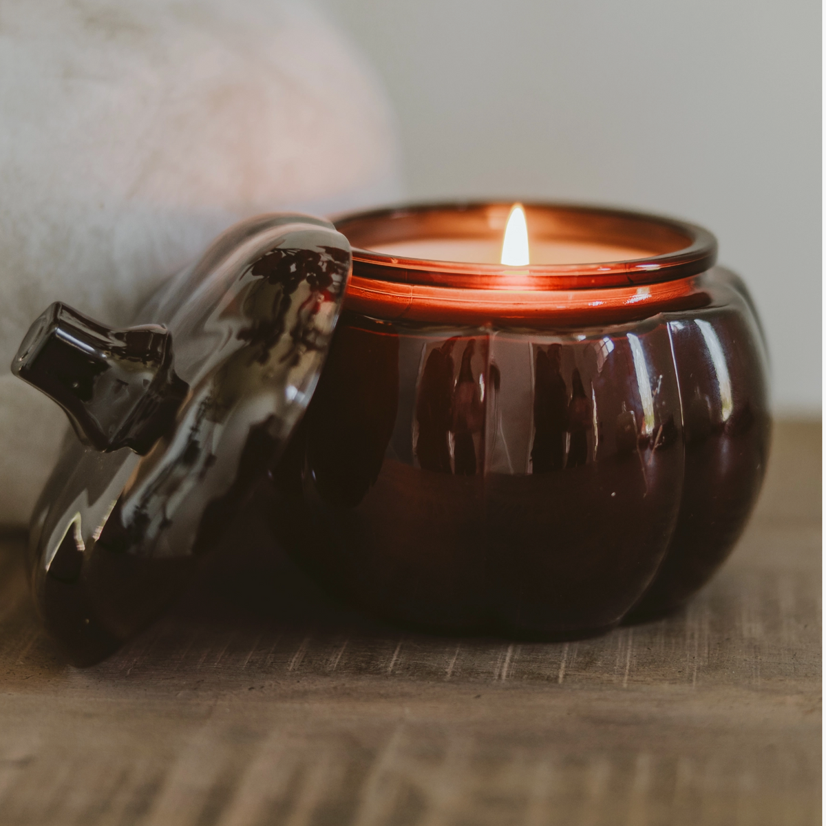 Hello Fall Soy Candle, 20 oz Pumpkin Jar