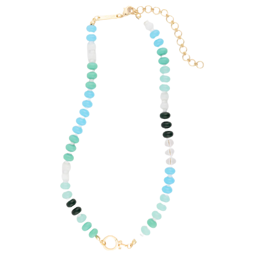 Thea Stone Necklace- Blue