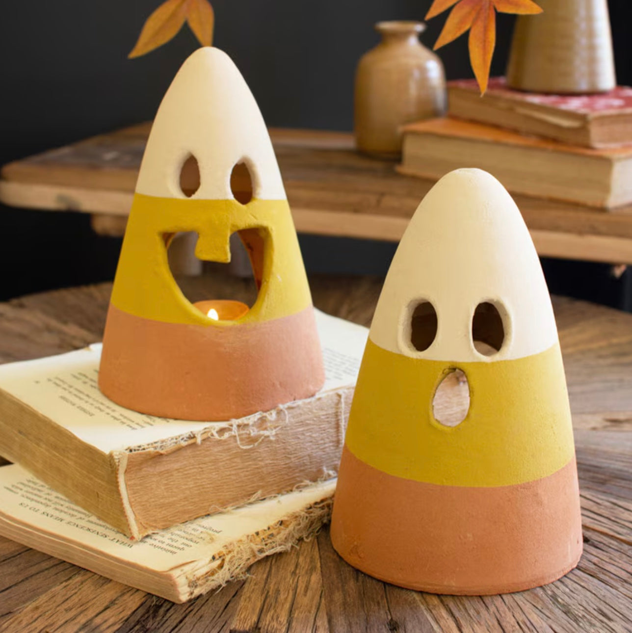CANDY CORN LANTERNS