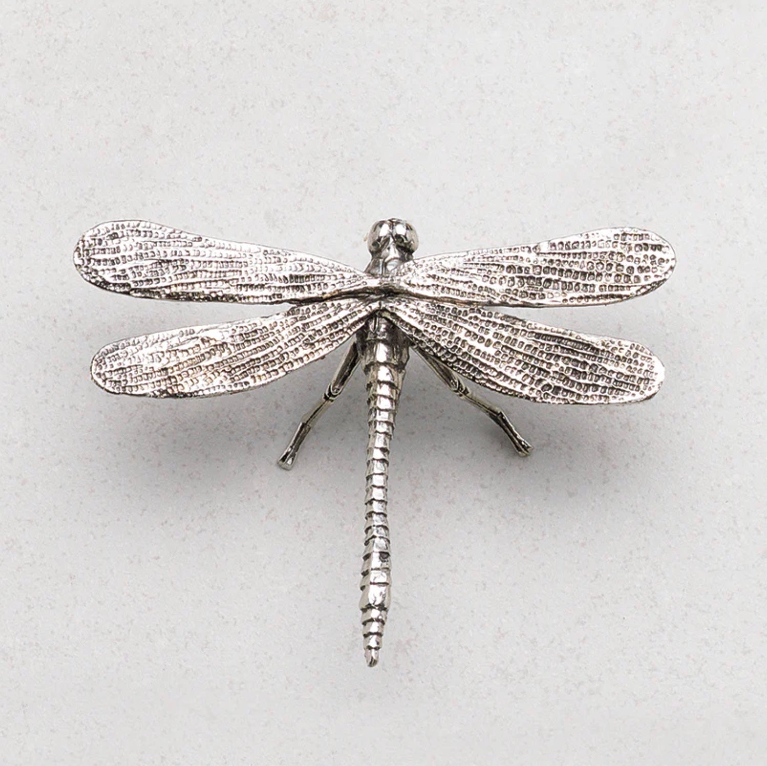 Decorative Antique Pewter Dragonfly