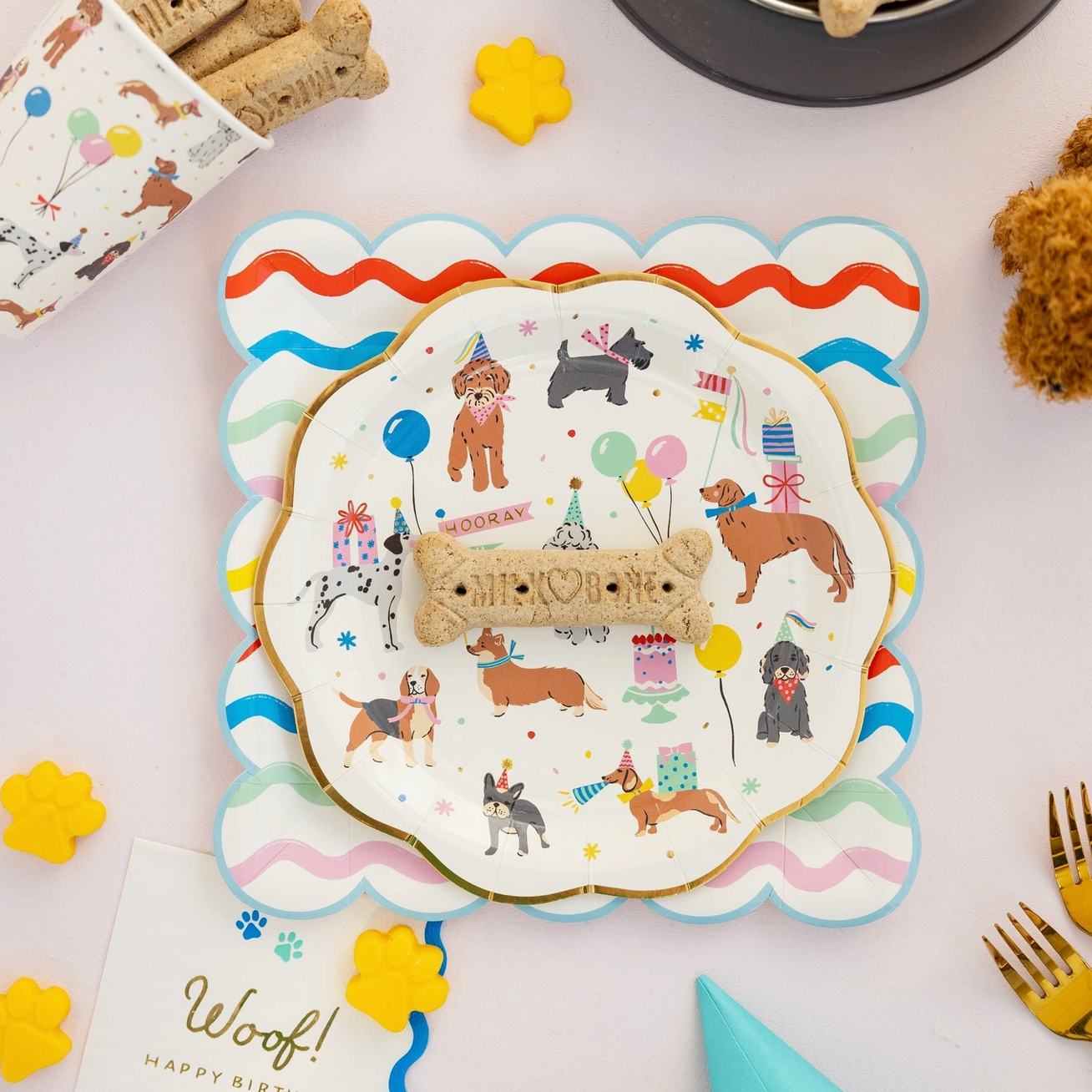 Dog Party Plate