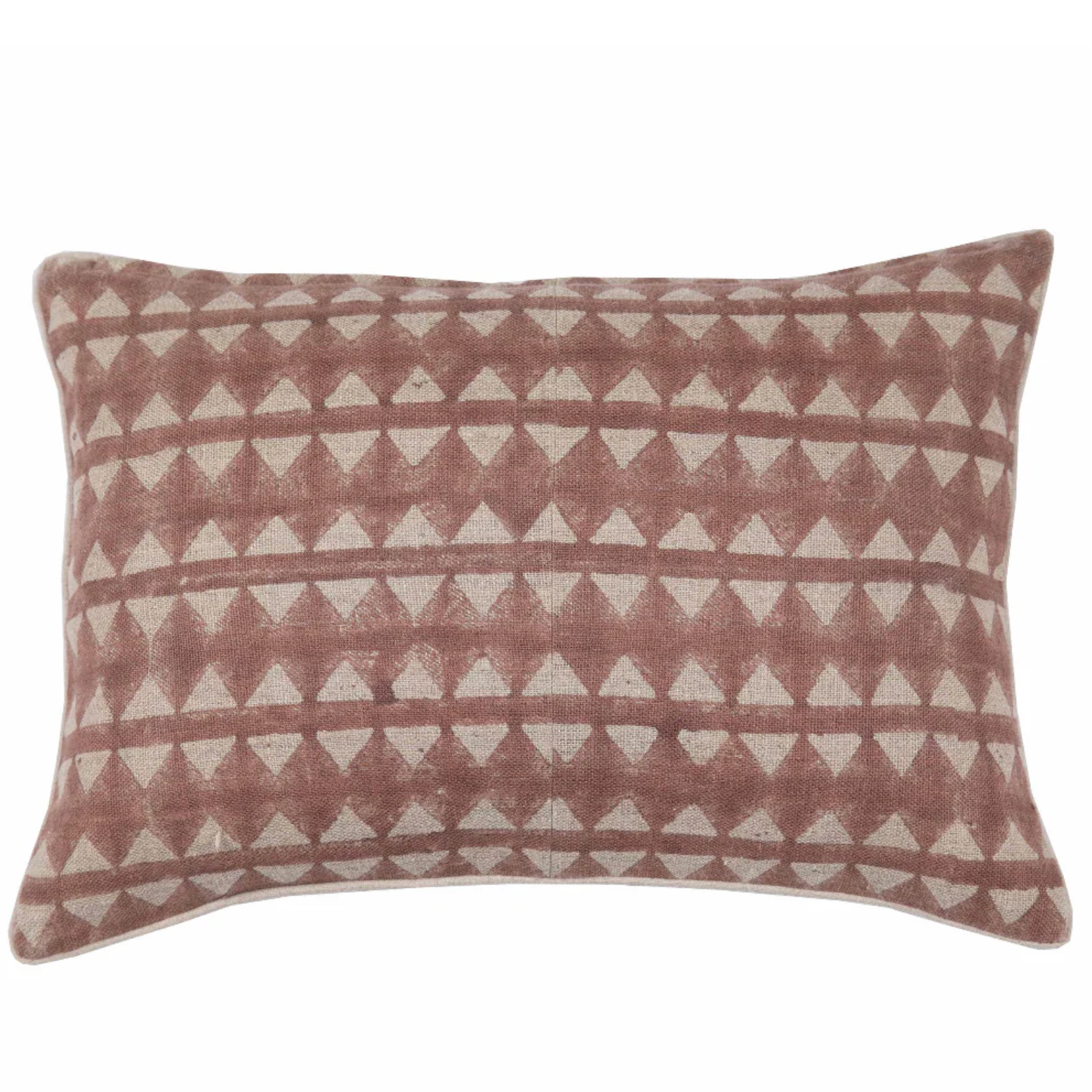 Jules Saffron Block Print Pillow