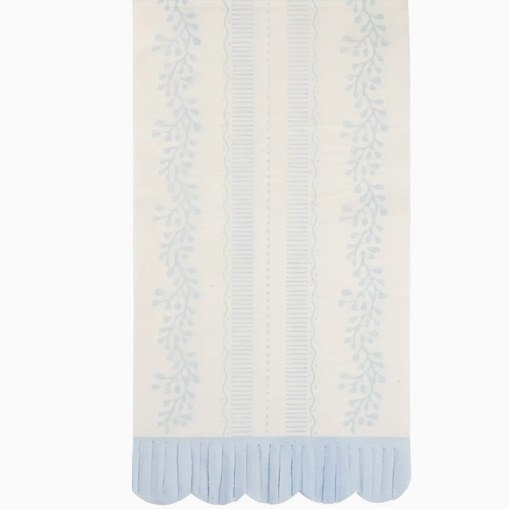 Blue Striped Floral Guest Napkin
