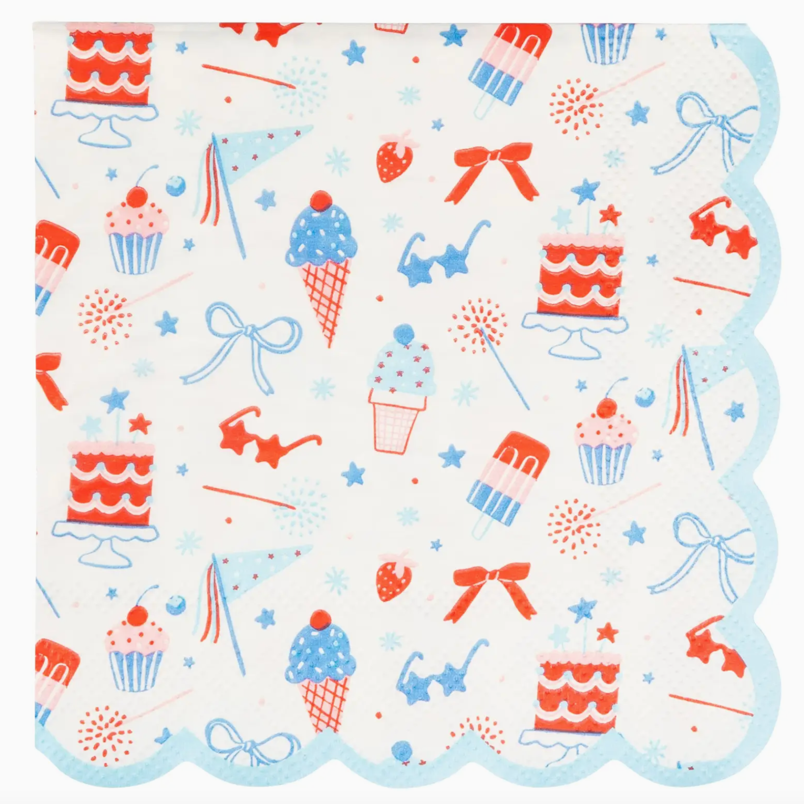 Summertime Pattern Cocktail Napkin