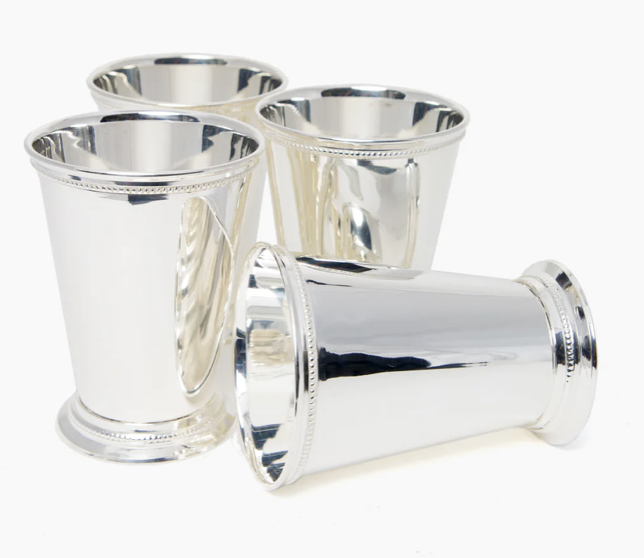 Hammered Copper Mint Julep Cup with Pure Silver Plate Gift Box