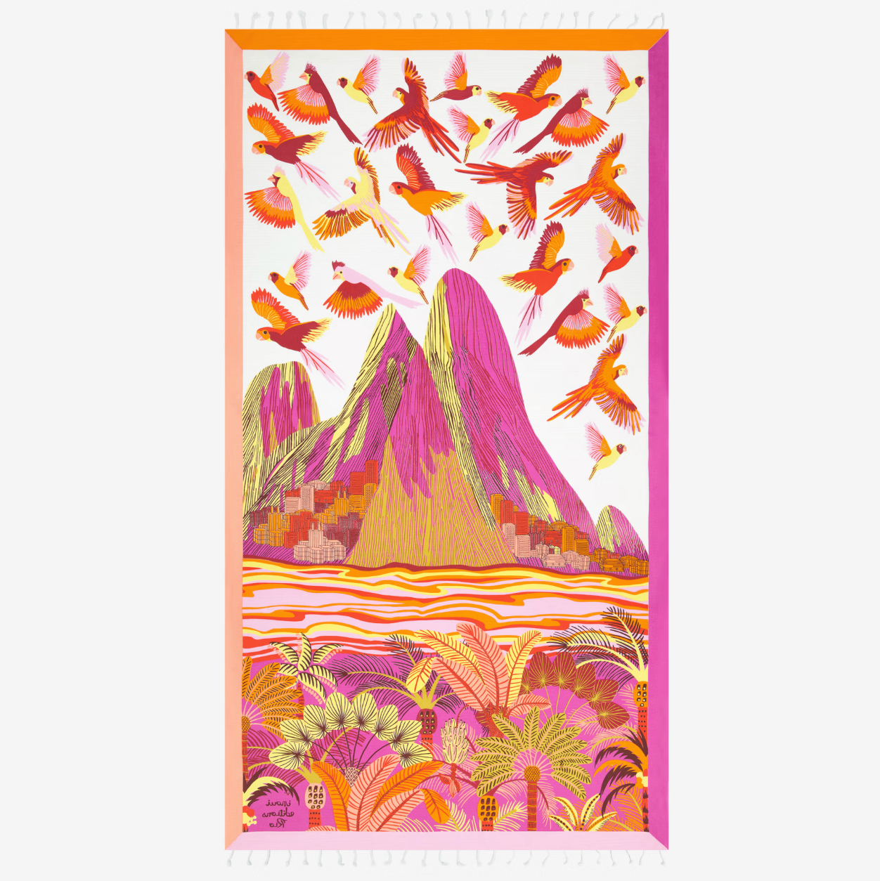 Fouta 100 Rio Pink/Rose