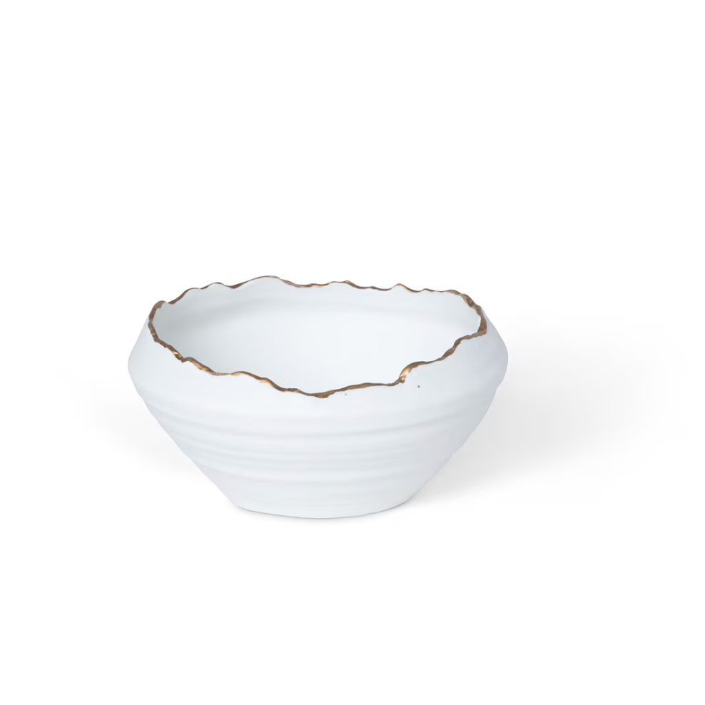 Gilded Organic Edge Bowl, 6"