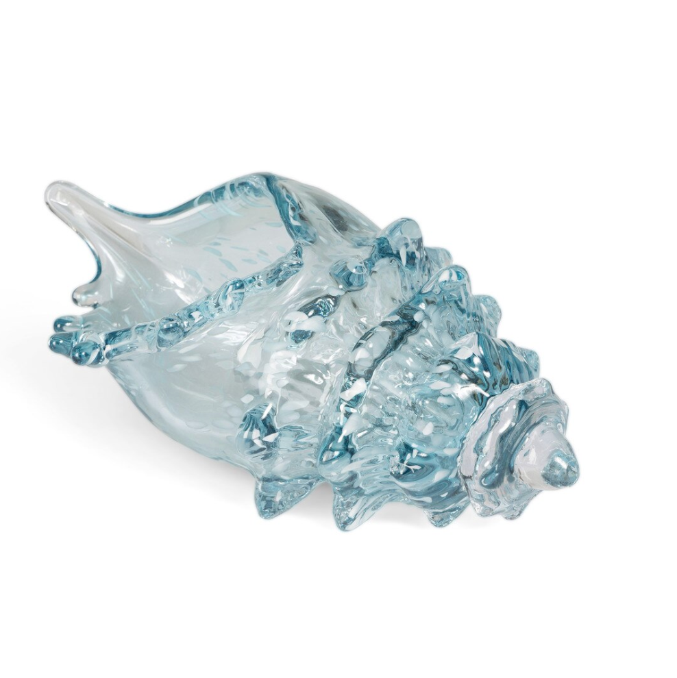 Lagoon Glass Seashell, Aqua