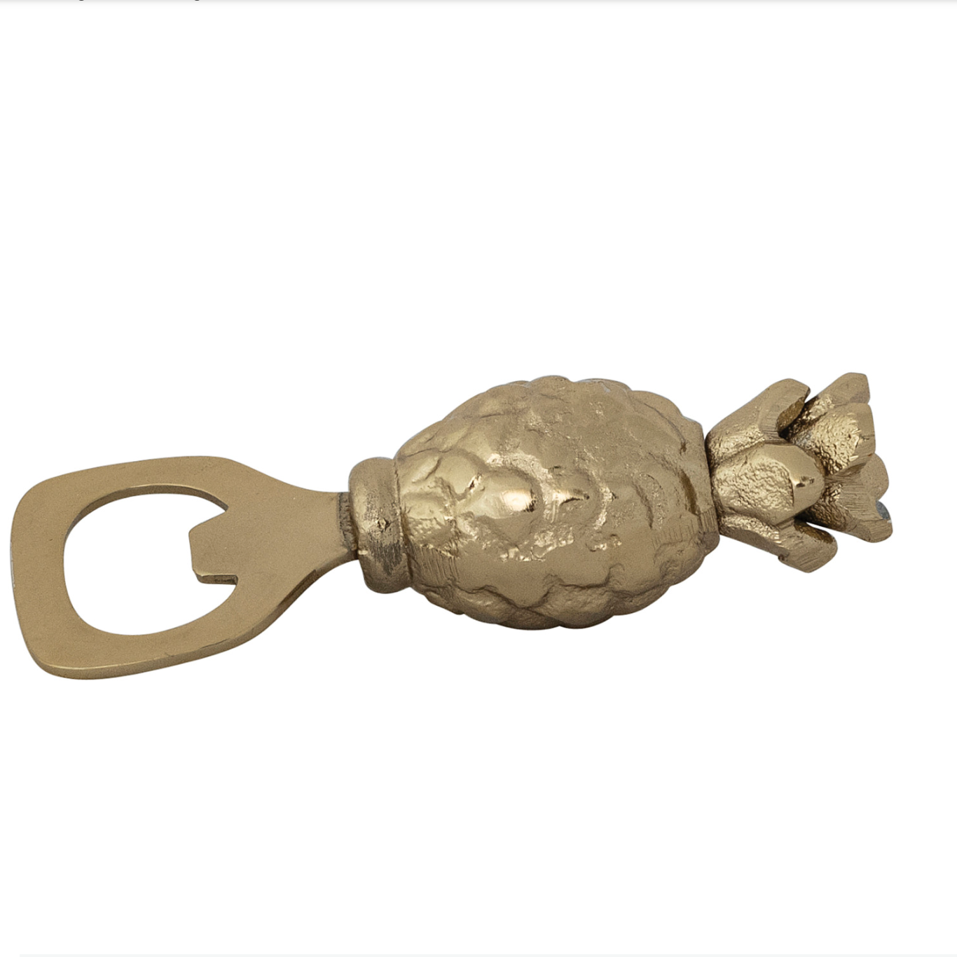 Cast Aluminum & Stainless Steel Pineapple Shaped Bottle Opener