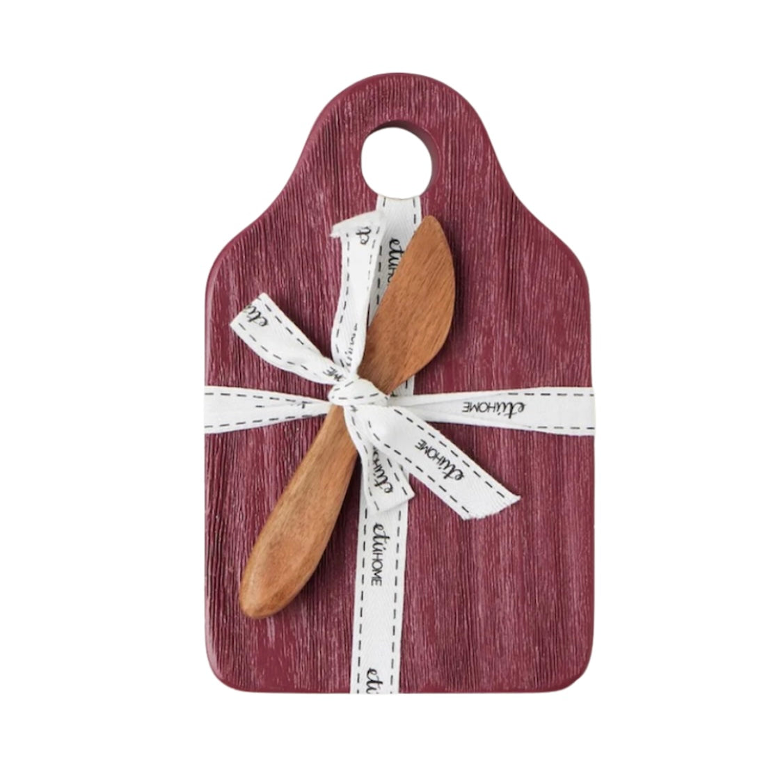 Merlot Red - Dutch Cheese Board with Spreader, Small