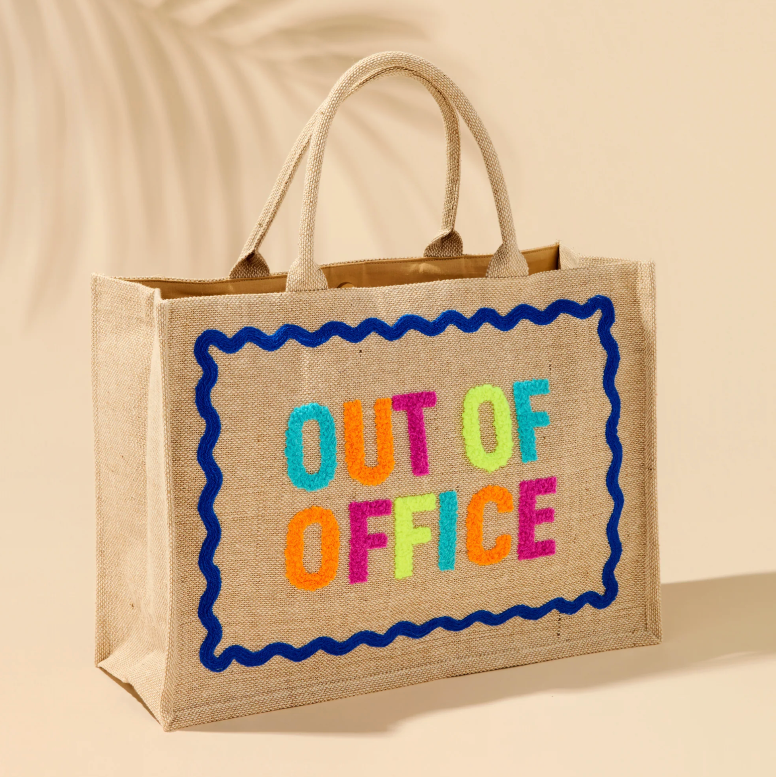 OUT OF OFFICE BEACH BAG,NATUR