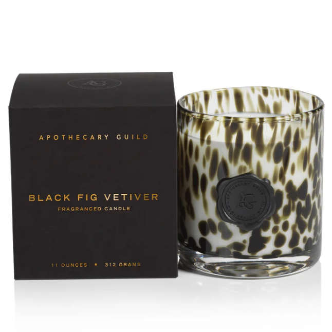 Black Fig Vetiver - AG Opal Glass Candle Jar in Gift Box