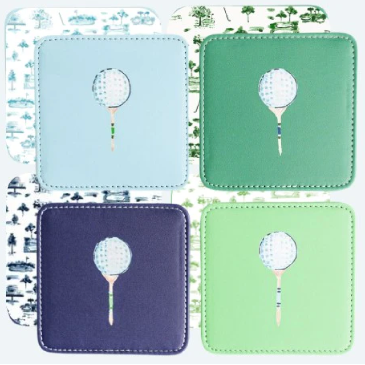 Tee Time Coasters Set/4