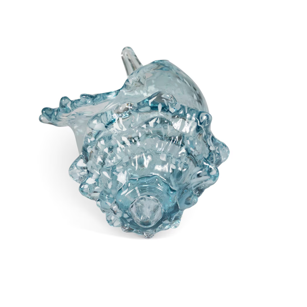 Lagoon Glass Seashell, Aqua