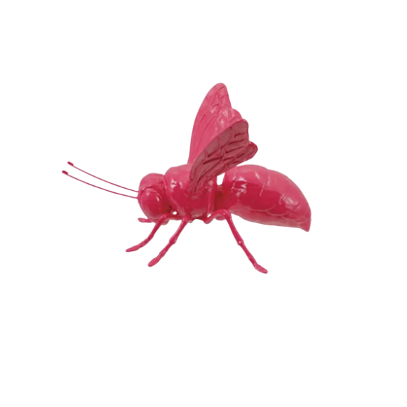 Resin & Wire Bee, Pink