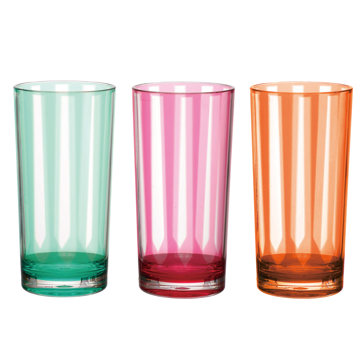 20 oz. Acrylic Drinking Glass with Stripes, 3 Colors