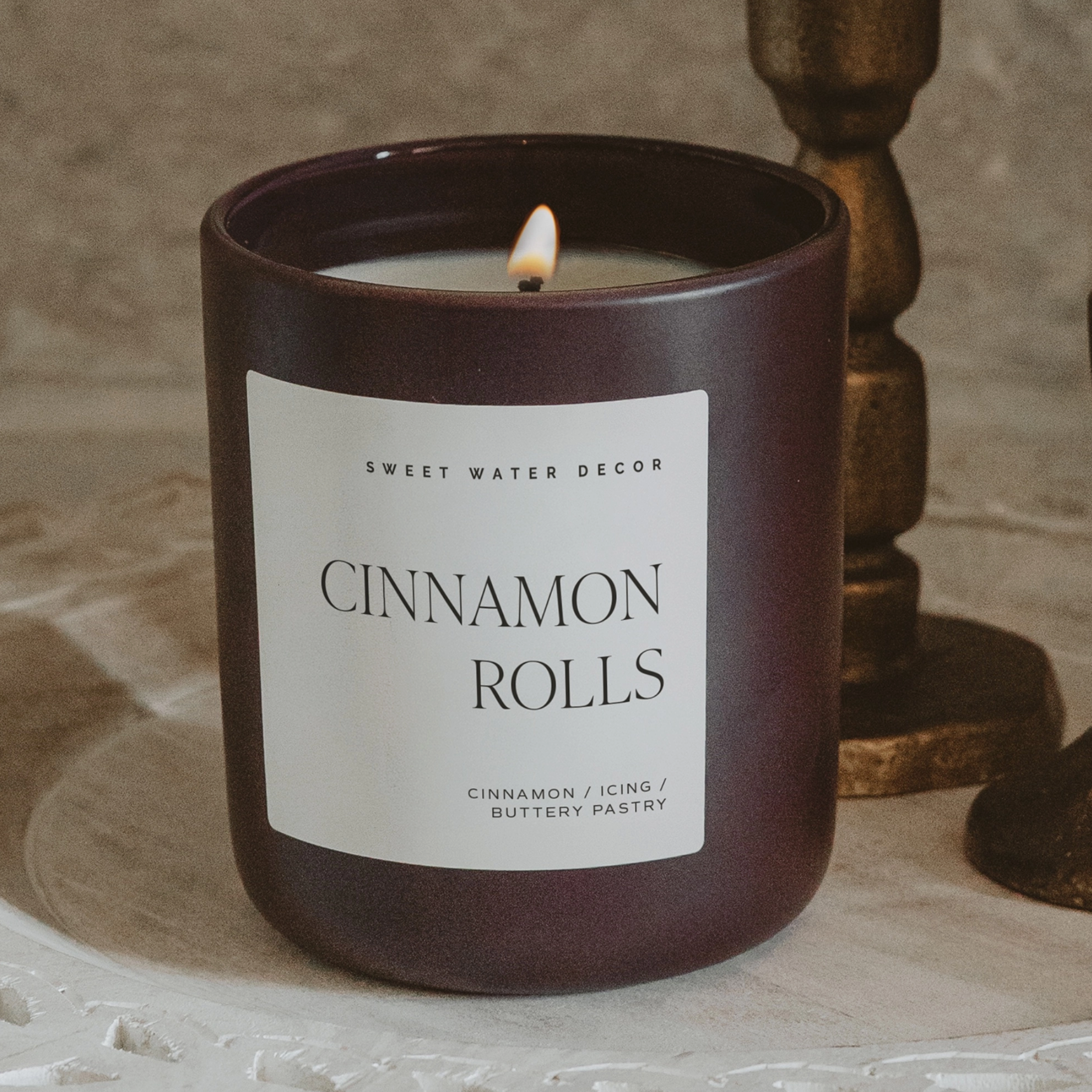 Cinnamon Rolls 15 oz Soy Candle Matte Jar