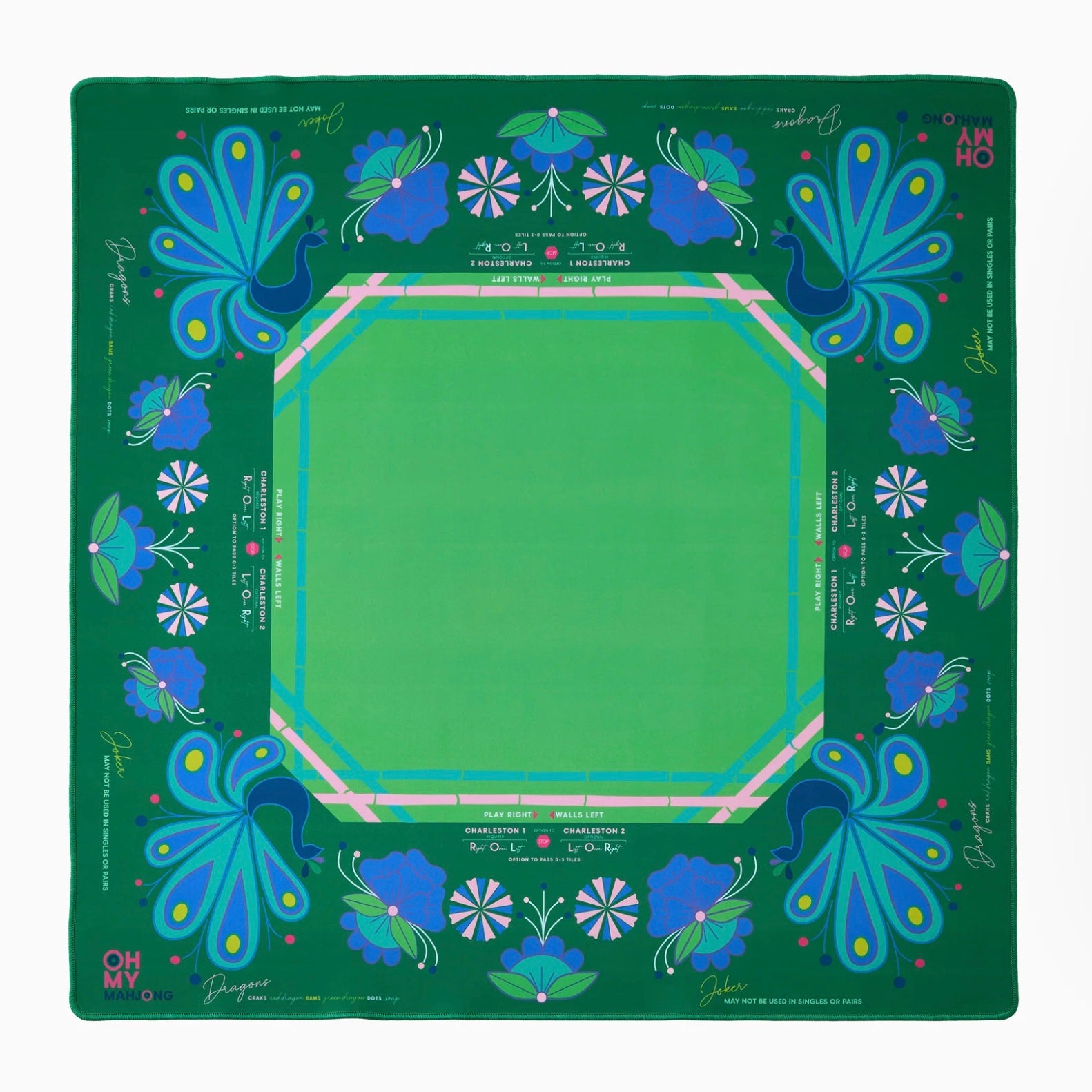 Birdie Green Mahjong Mat