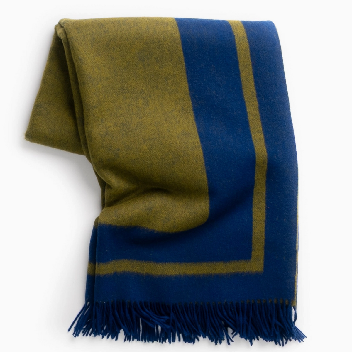 Southampton Home Double-Faced Border Throw 60" X 74" Navy/Gold
