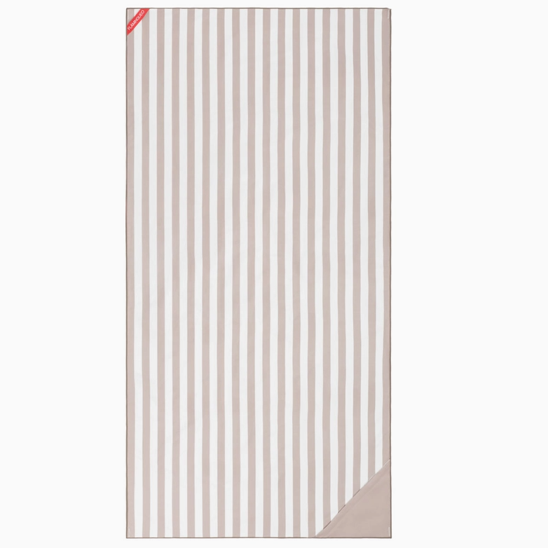 Beige Microfiber Beach Towel