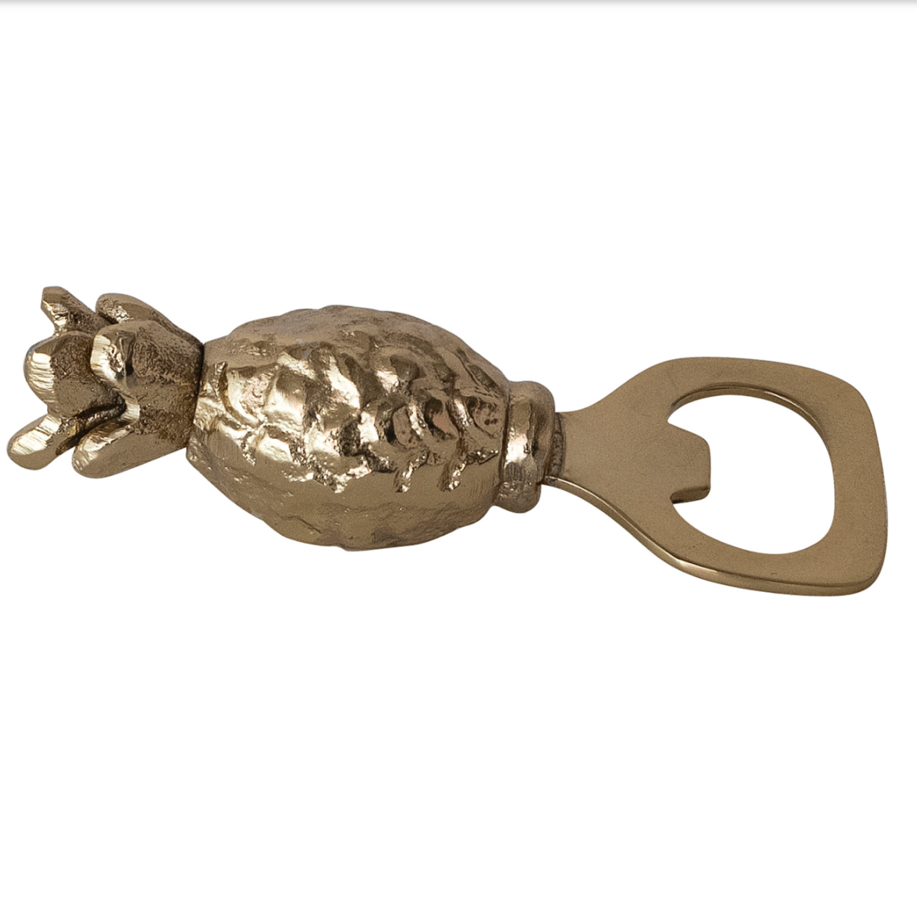 Cast Aluminum & Stainless Steel Pineapple Shaped Bottle Opener