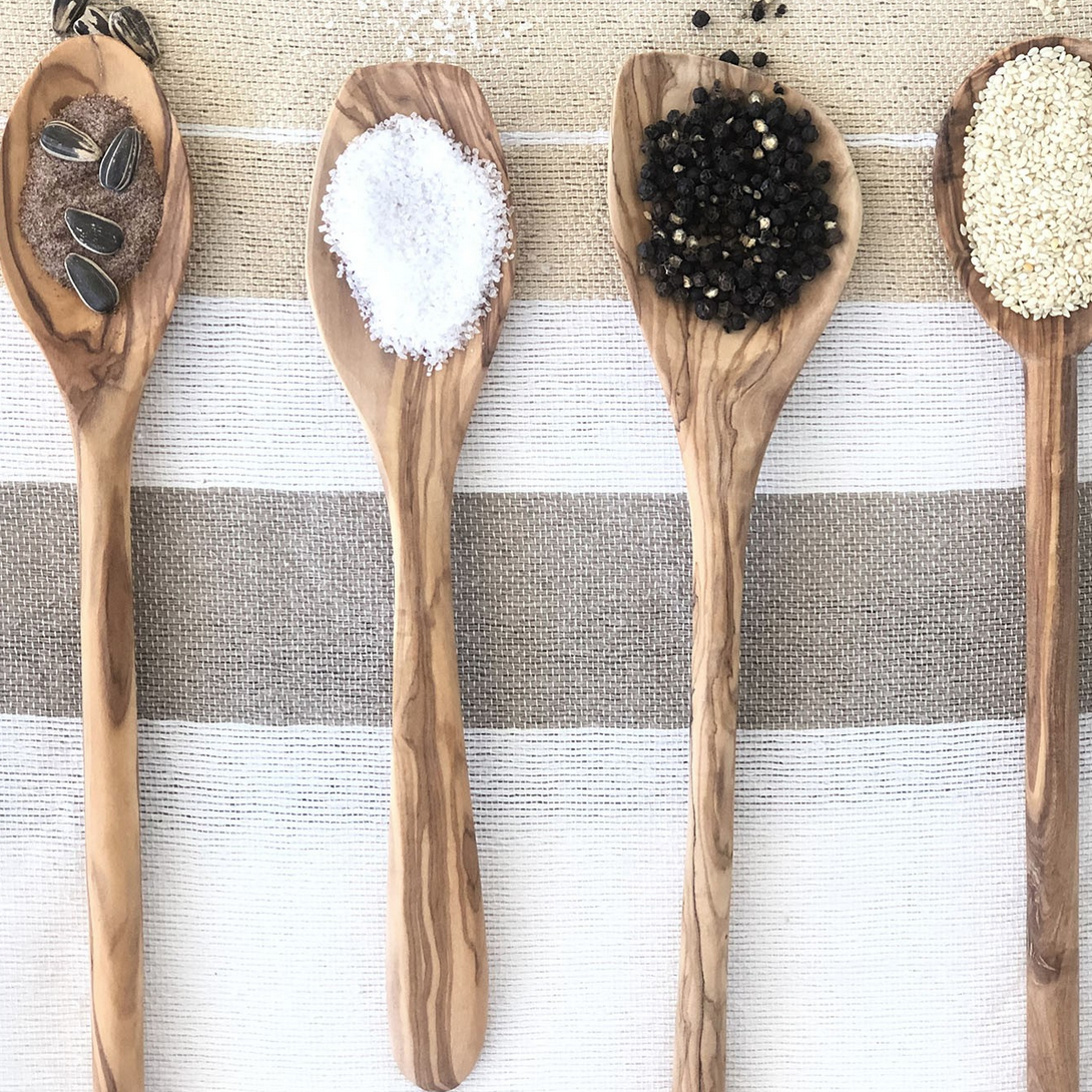 Olive Wood set 4 spoons