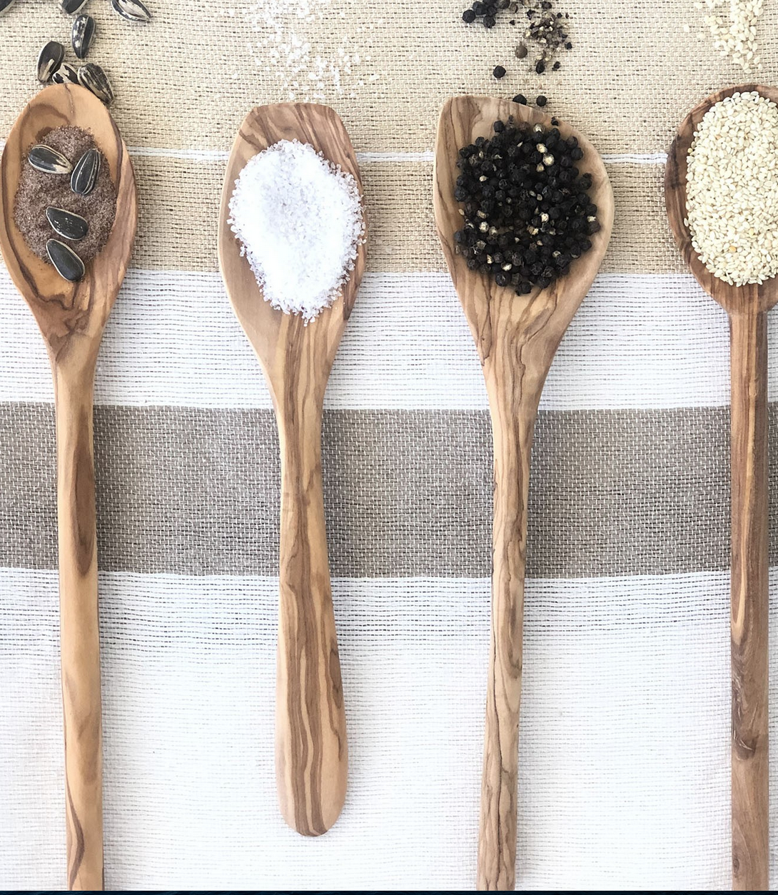 Olive Wood set 4 spoons