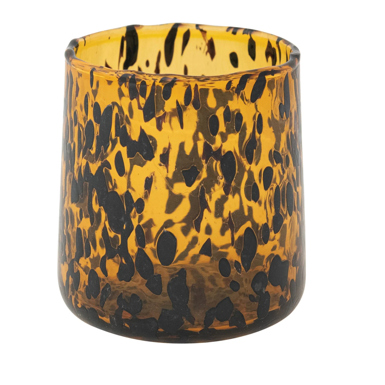 10 oz. Confetti Drinking Glass, Tortoise Shell Finish