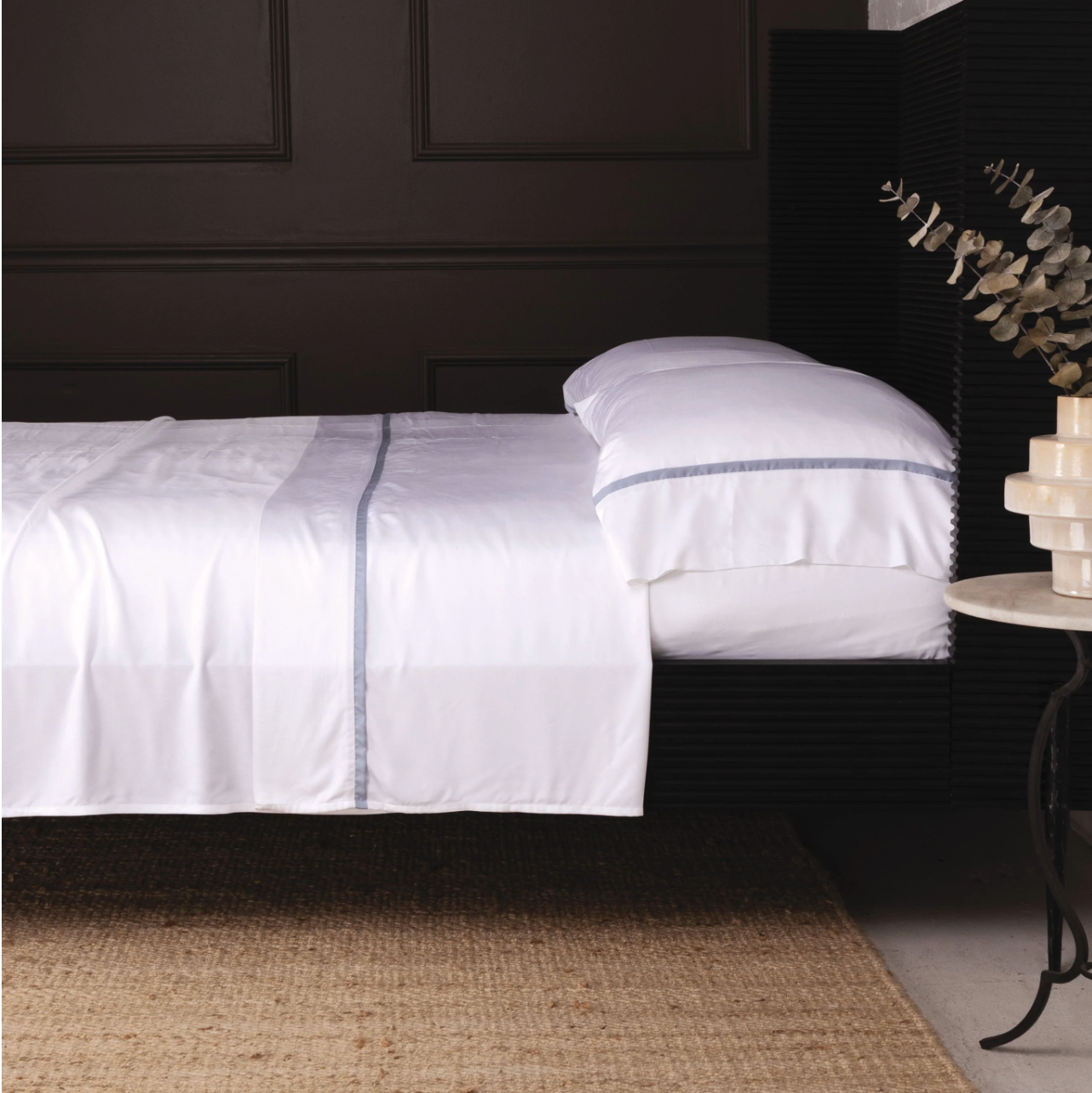 Langston- Bamboo Sateen Queen Sheet- French Blue