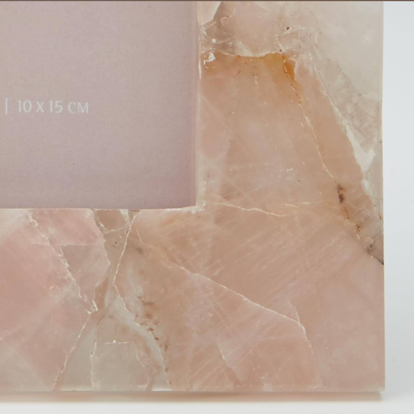 Pink quartz photo frame-L
